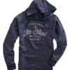 Tin Haul Womens Heather Navy Cotton Blend 2010 Arrow Hoodie