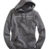 Tin Haul Womens Grey Cotton Blend Made Of Stars Hoodie