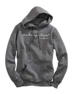 Tin Haul Womens Grey Cotton Blend Made Of Stars Hoodie