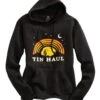 Tin Haul Womens Black Cotton Blend Under The Nite Sky Hoodie