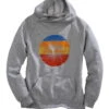 Tin Haul Womens Heather Grey Cotton Blend Multi-Color Circle Hoodie