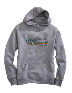 Tin Haul Womens Heather Grey Cotton Blend Born To Roam Hoodie