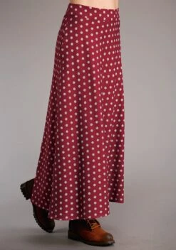 Stetson Womens Wine Rayon/Nylon Aztec Ditzy Skirt