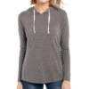 Cowgirl Up Womens Gray Rayon Lace Back Panel Hoodie