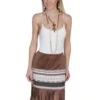 Scully Womens Tan Polyester Taping Skirt