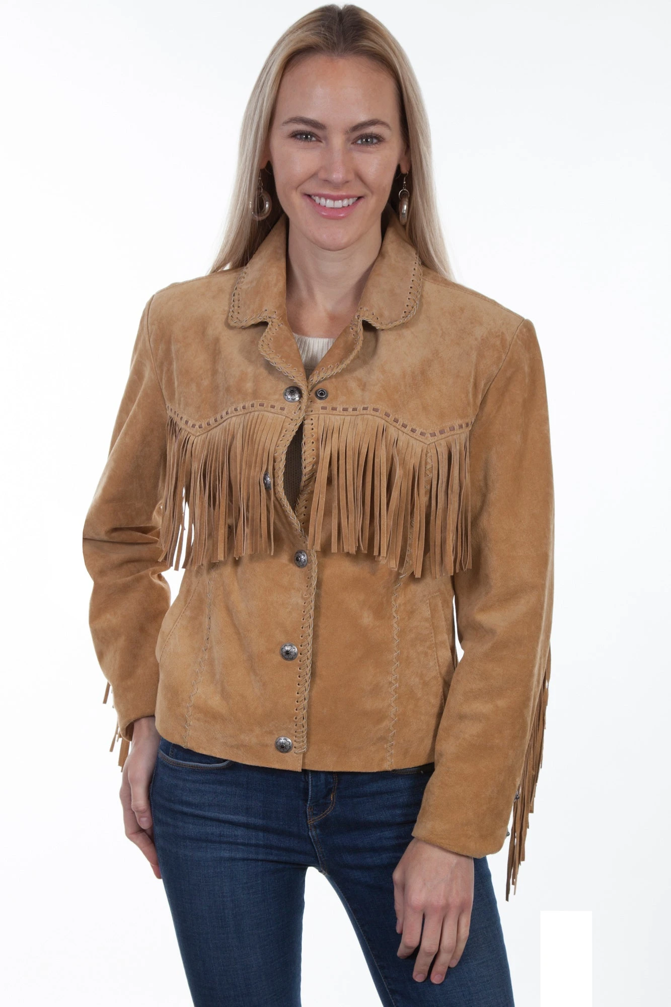 Scully Womens Old Rust Suede Snap Fringe Jacket M 1 Scully Womens Old Rust Suede Snap Fringe Jacket M