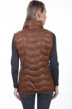 Scully Womens Cognac Soft Lamb Puffer Vest M -Stetson Shop L621 10 bk 6b53e60a e5e9 433d a8f4 5c389a4e3d1b
