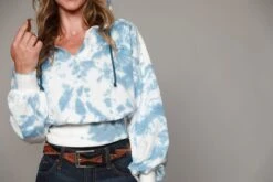 Kimes Ranch Womens Monterey Hoodie Blue Cotton Blend L/S -Stetson Shop monterey hoodie blue womens 4 scaled 1