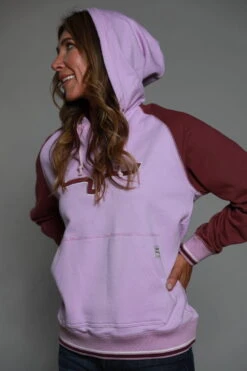 Kimes Ranch Womens Summer Love Fleece Lavender Cotton Blend L/S Hoodie -Stetson Shop summer love hood lavendar womens 3 scaled 1